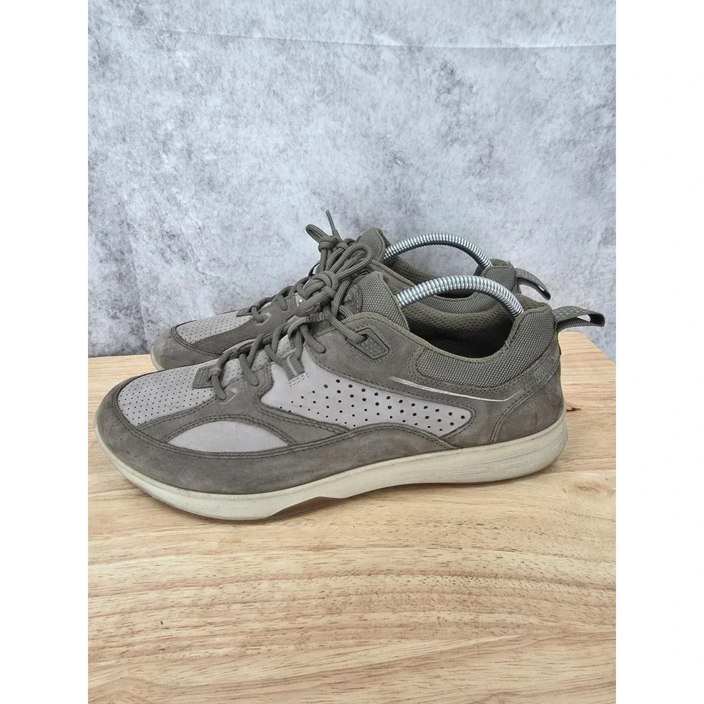 ECCO Exceed Sneakers Mens 9 - 9.5 Gray Nubuck Walking Casual Shoes 870074 56651